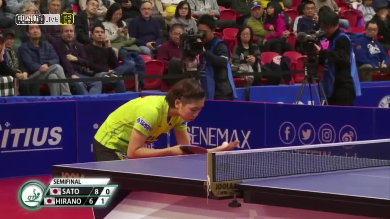 平野美宇 vs 佐藤瞳 2019北美洲挑战赛 女单半决赛
