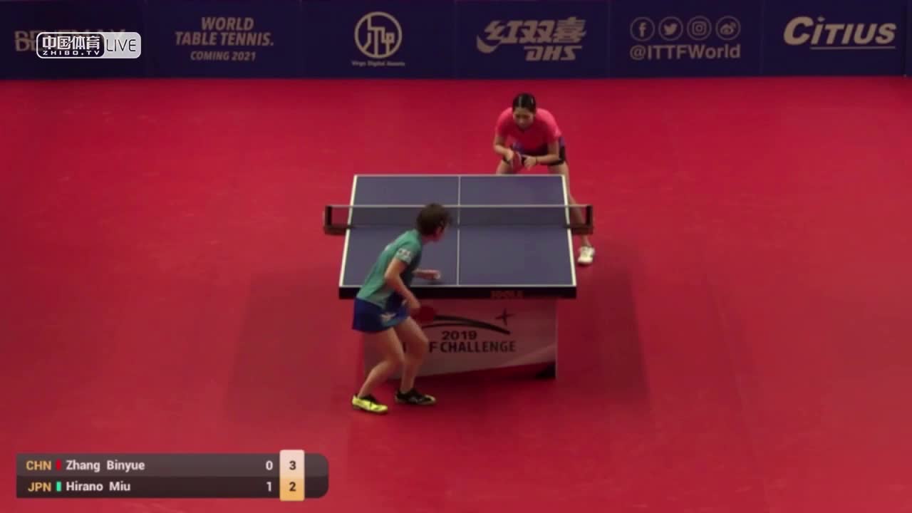 张缤月 vs 平野美宇 2019北美洲挑战赛 女单第一轮