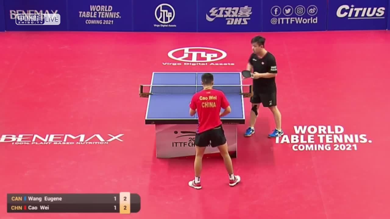 曹巍 vs 王臻 2019北美洲挑战赛 男单1/8决赛