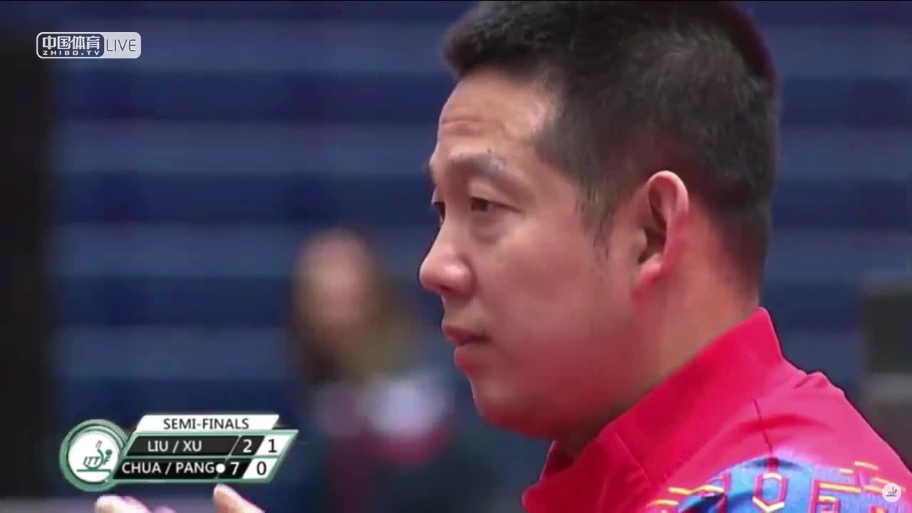 刘夜泊/徐瑛彬 vs 蔡邵恒/冯耀恩 2019年世界青年乒乓球锦标赛男双半决赛