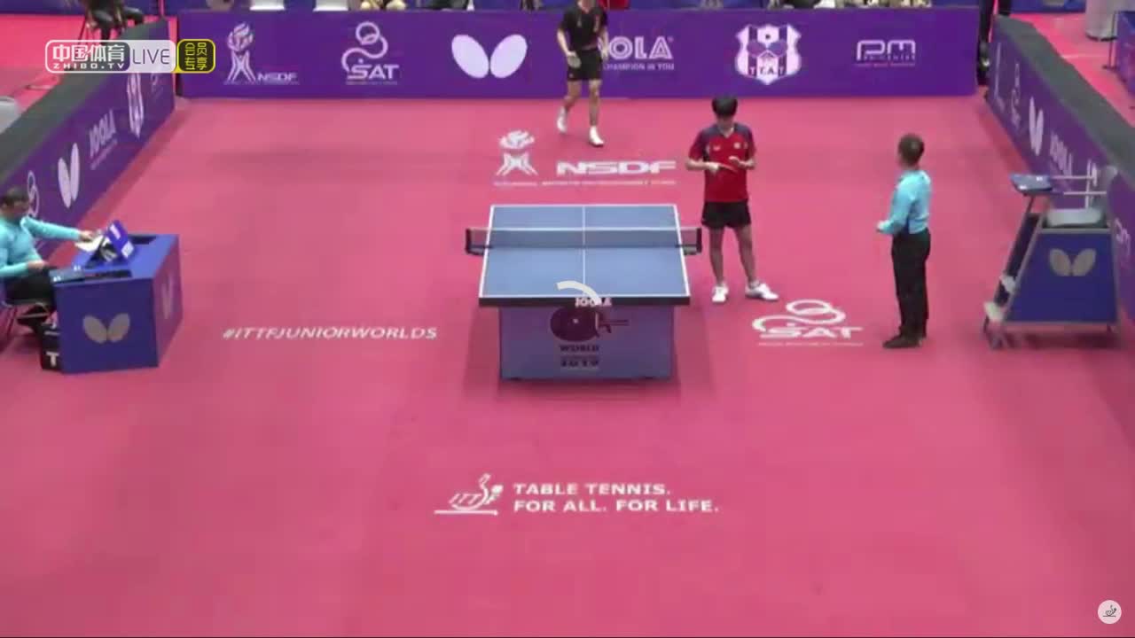 中国 vs 中国台北 2019年世界青年乒乓球锦标赛男团决赛