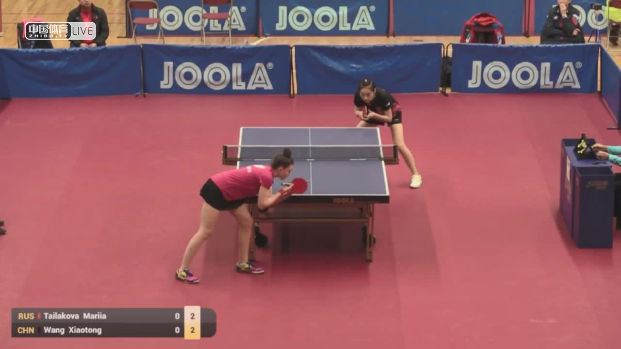 泰拉科娃 vs 王晓彤 U21女单半决赛 2019北美洲挑战赛