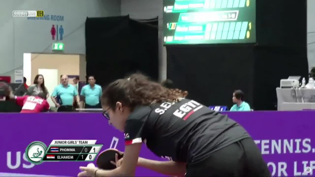 泰国 vs 埃及 2019年世界青年乒乓球锦标赛女团11-12排位赛