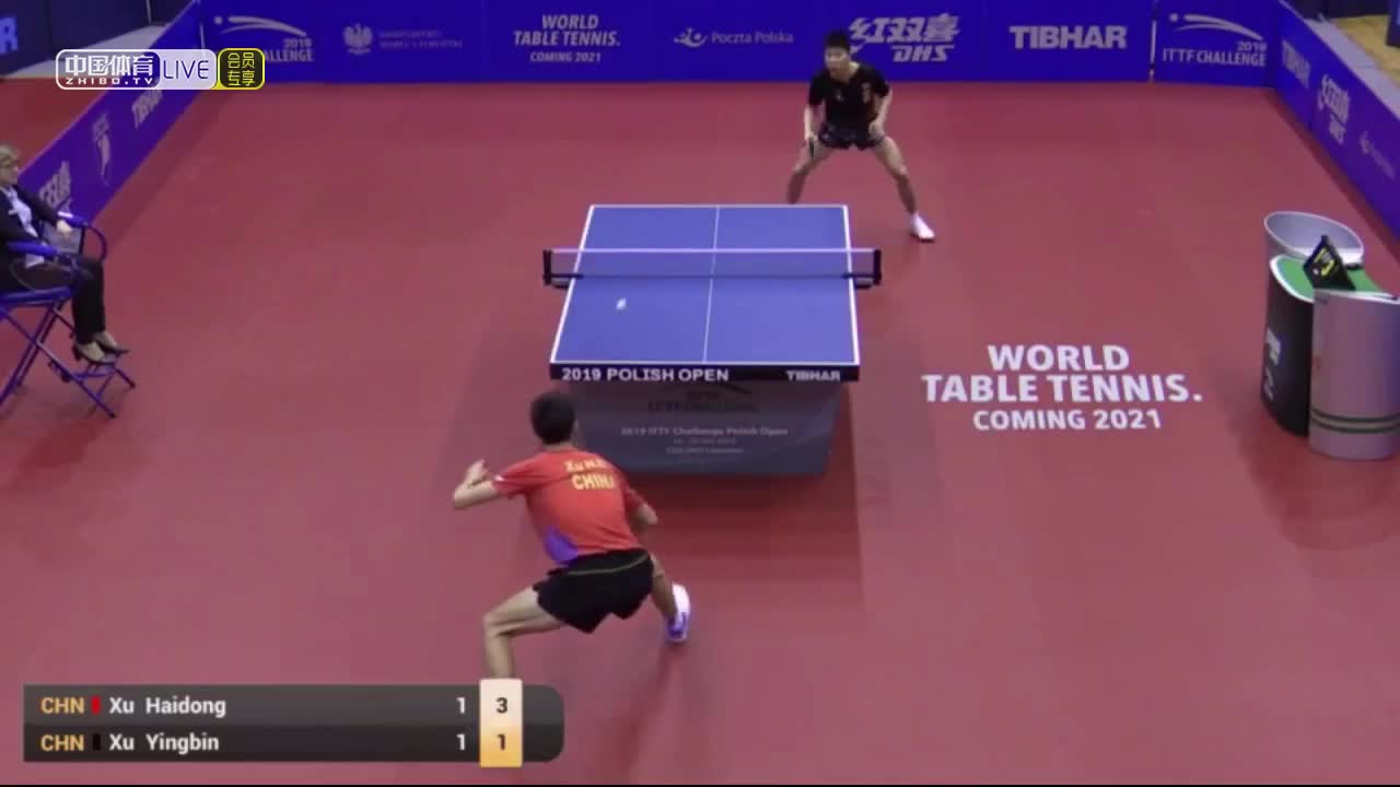 徐瑛彬 vs 徐海东 2019波兰挑战赛男单半决赛