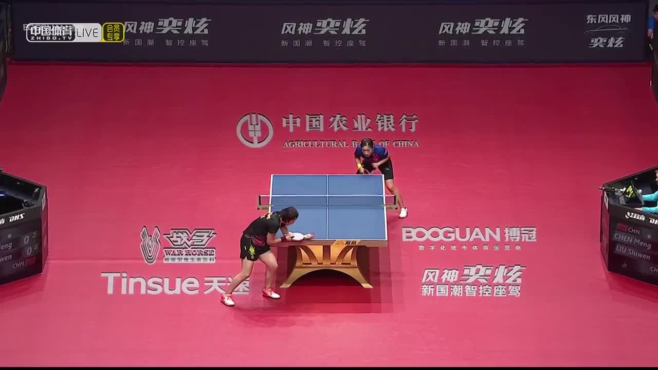 陈梦 vs 刘诗雯 2019年国际乒联世界巡回赛总决赛女单1/4决赛