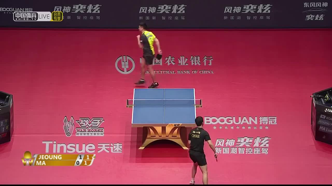 郑荣植VS马龙 2019年国际乒联巡回赛总决赛 男单1/8决赛
