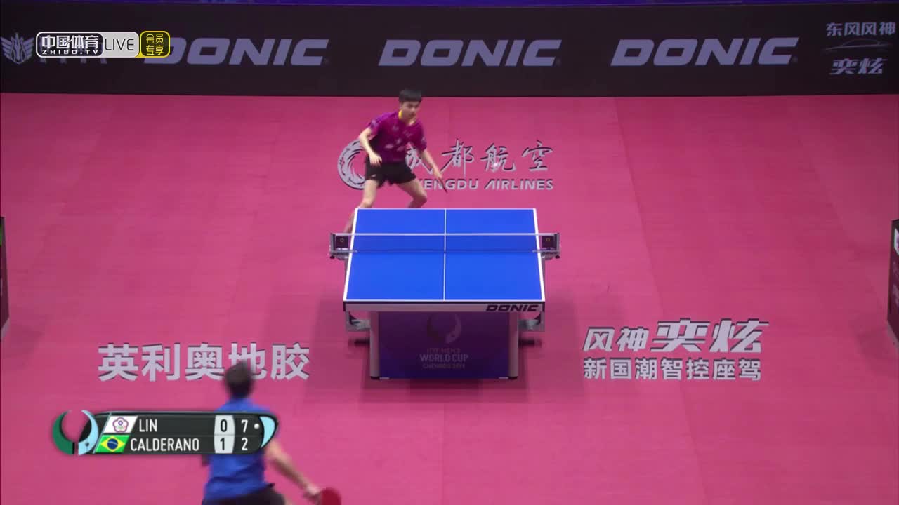 林昀儒 vs 雨果-卡尔德拉诺 2019男子世界杯1/4决赛