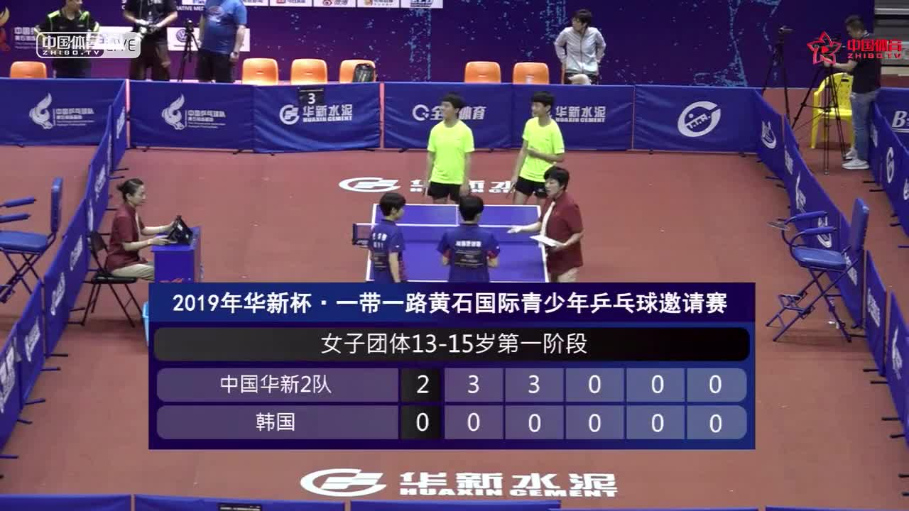 一带一路黄石国际青少年乒乓球邀请赛