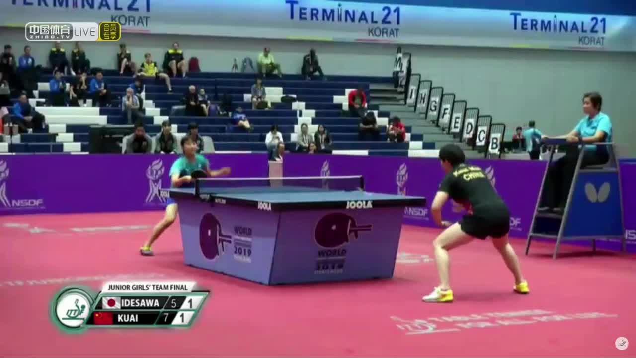 中国 vs 日本 2019年世界青年乒乓球锦标赛女团决赛