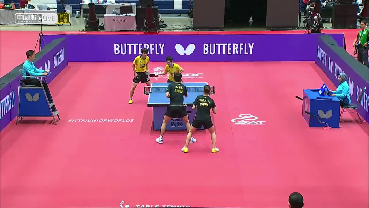徐瑛彬/石洵瑶 vs 宇田幸矢/木原美悠 2019年世界青年乒乓球锦标赛 混双决赛