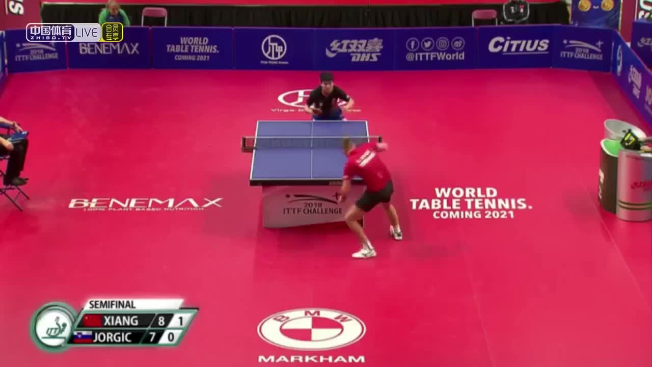向鹏 vs 达科 2019北美洲挑战赛 男单半决赛