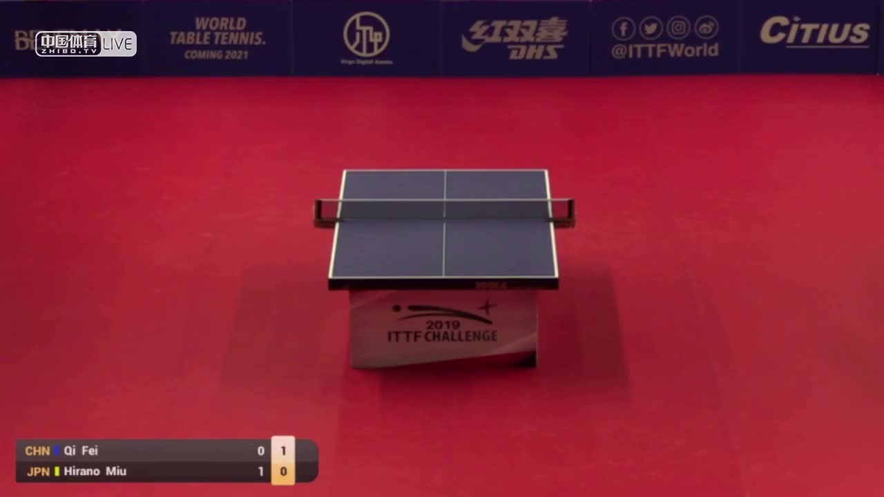 齐菲  vs 平野美宇 2019北美洲挑战赛 女单第一轮
