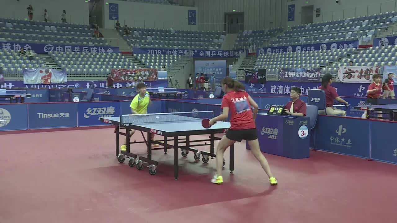 江苏神鹰弘光中学一队 vs 河北 2019全国锦标赛 女团1/8决赛 