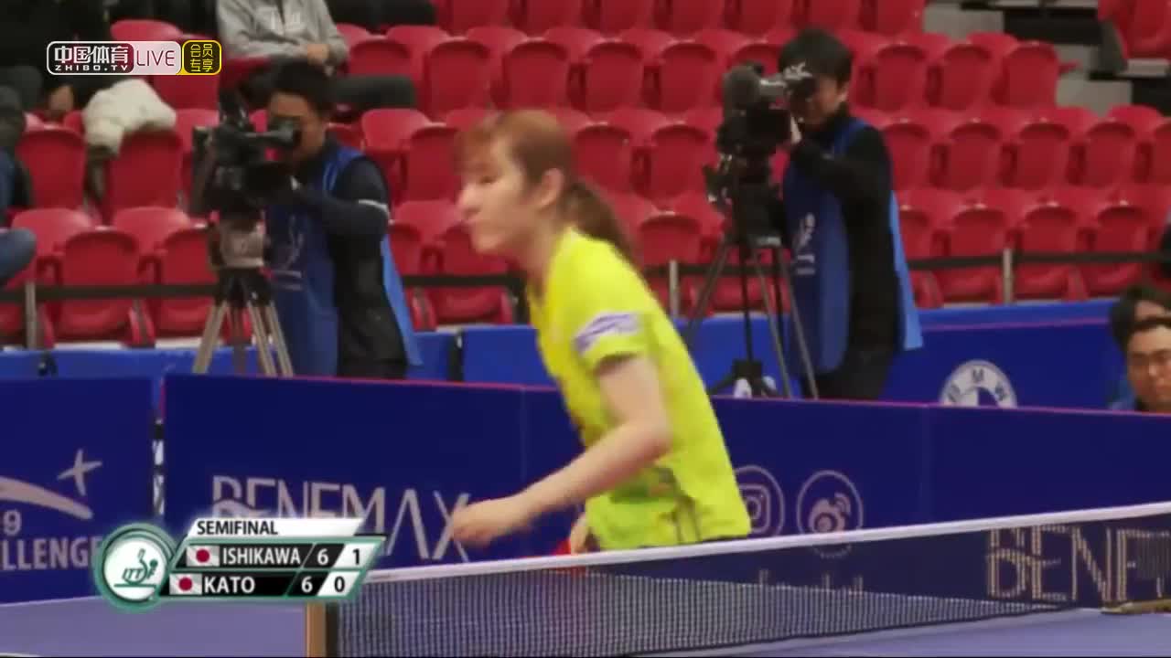 石川佳纯 vs 加藤美优 2019北美洲挑战赛 女单半决赛