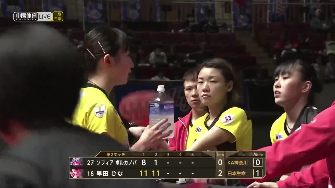 KA神奈川 vs 日本生命 2019-2020日本女子乒乓球T联赛