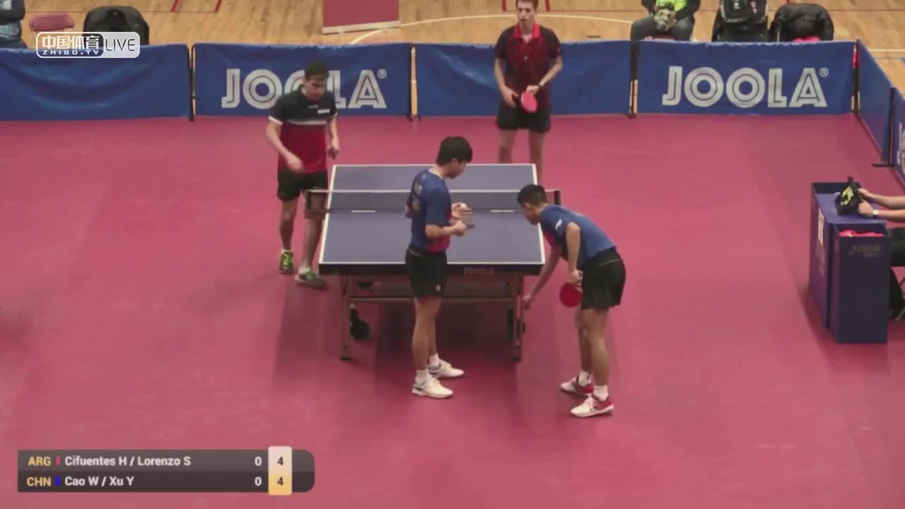 曹巍/徐瑛彬 VS S洛伦佐蒂/西弗恩特斯 2019北美洲挑战赛 男双半决赛