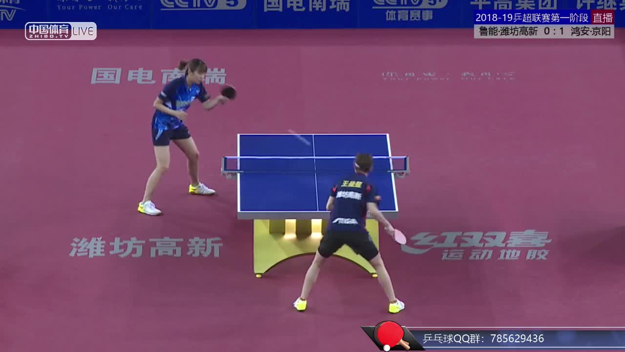 乒超女团：鲁能·潍坊高新 VS 鸿安·京阳