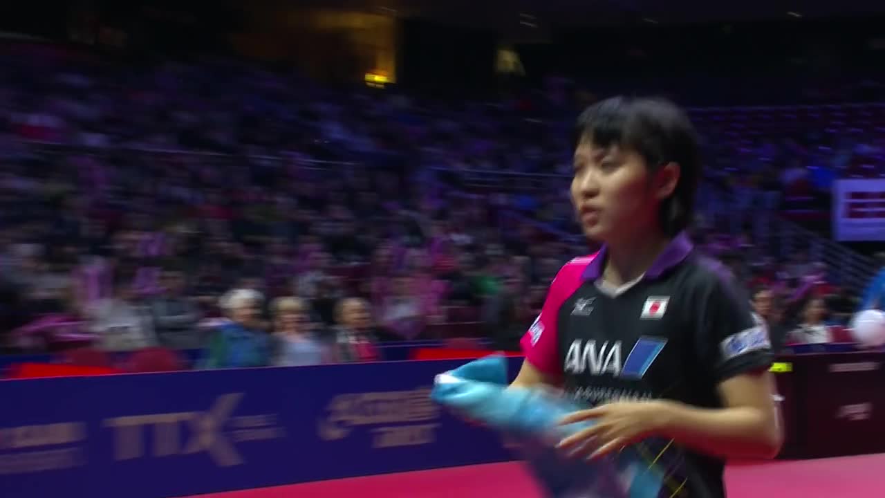 冯天薇vs平野美宇 20161010 国际乒联女子世界杯半决赛