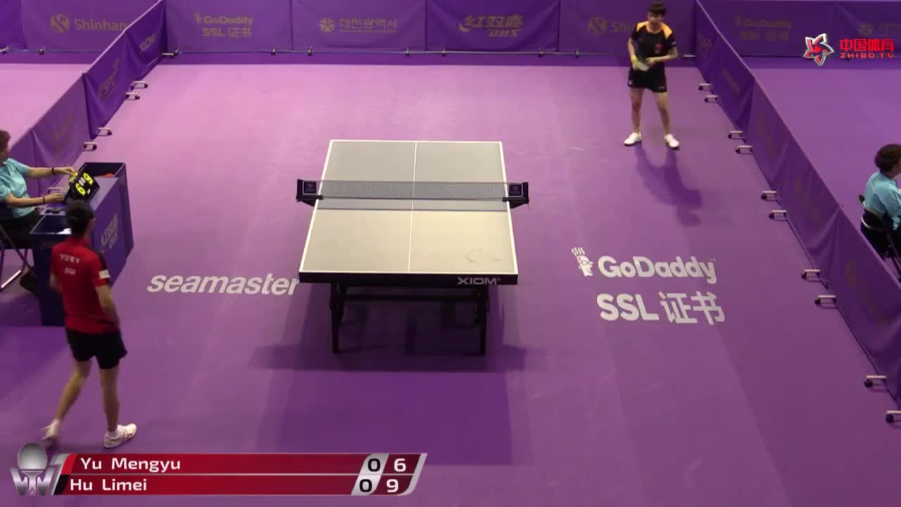 胡丽梅VS于梦雨 韩国公开赛 女单资格赛 乒乓球