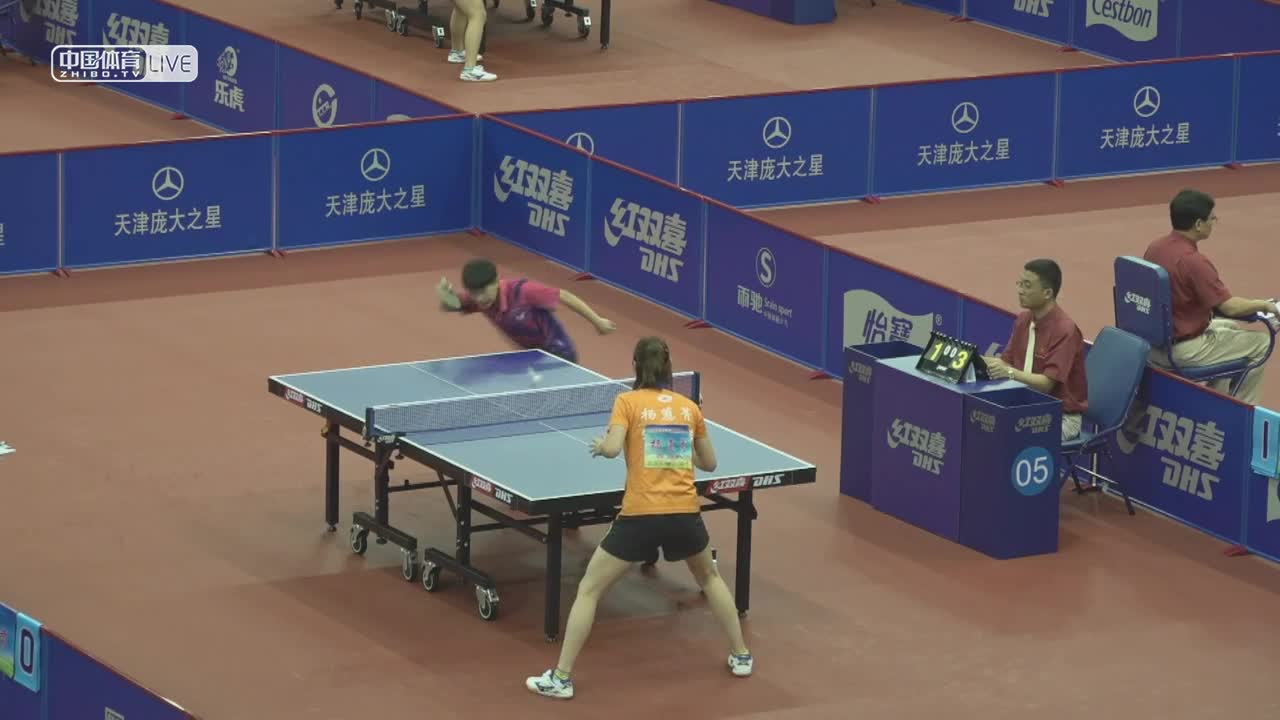乒乓球全锦赛预赛：四川二队vs湖北二队（女团）
