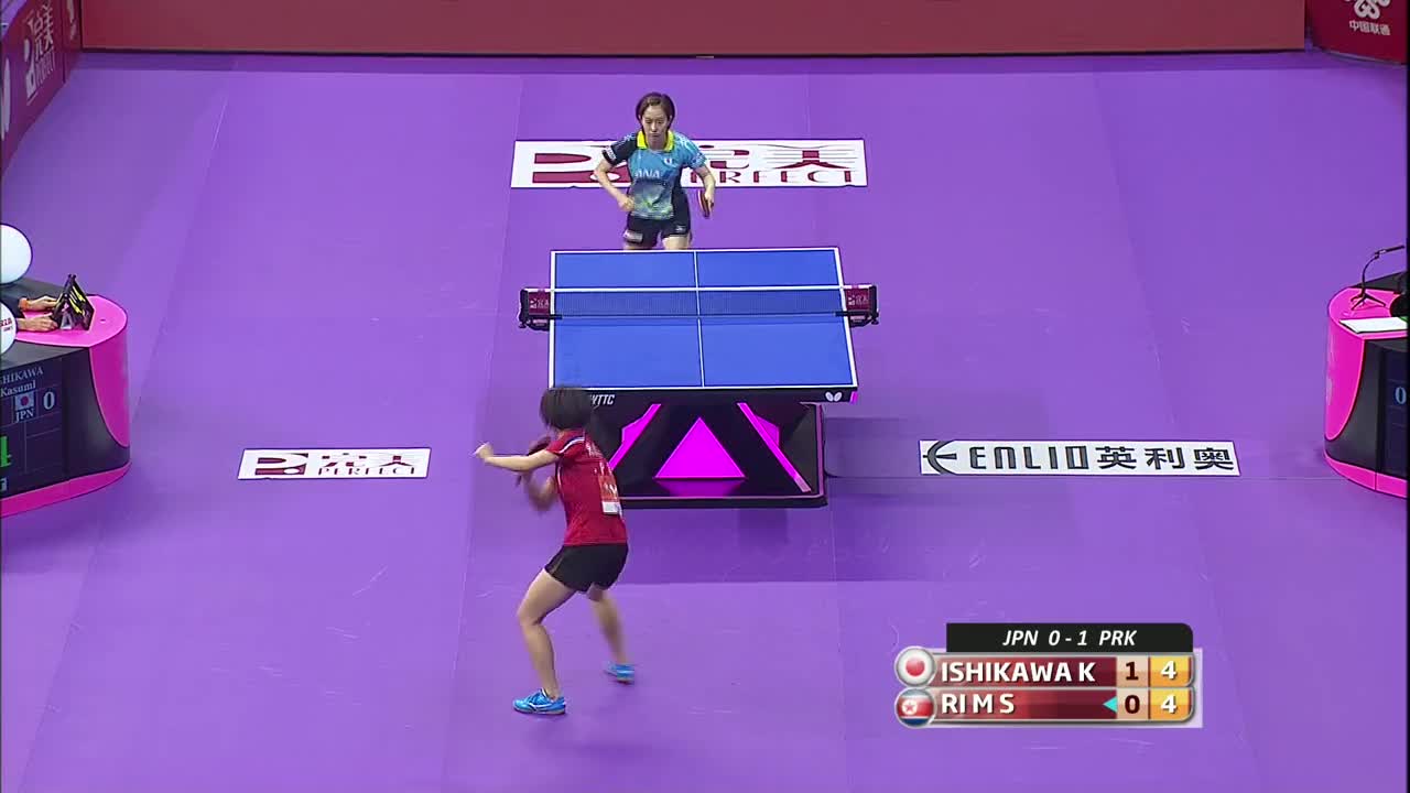 2016马来西亚世乒赛女团半决赛 日本vs朝鲜