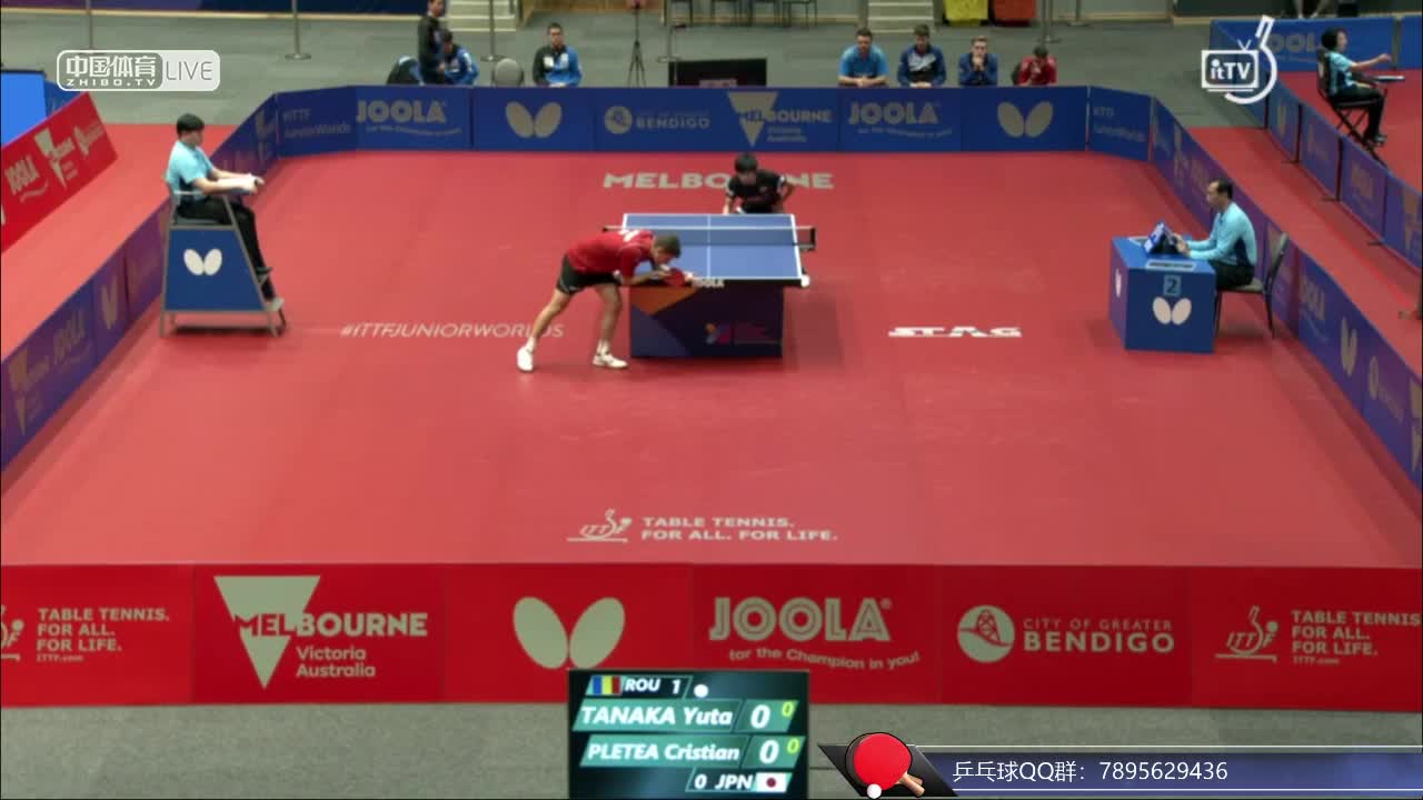 日本 vs 罗马尼亚 2018世界乒乓球青年锦标赛男团1/4决赛