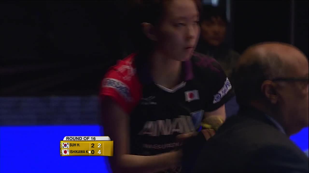 徐孝元vs石川佳纯 20161208 国际乒联巡回赛总决赛女单R1