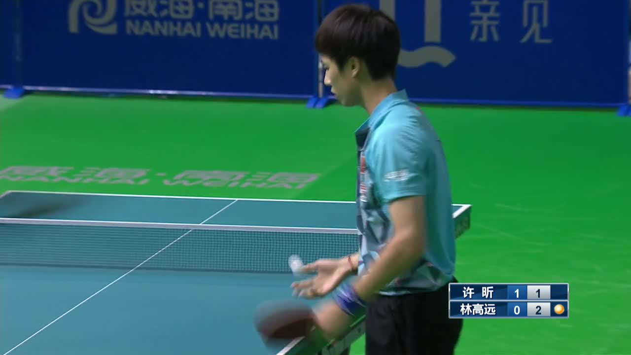 许昕vs林高远 20160714 中国乒乓球队奥运热身赛男队