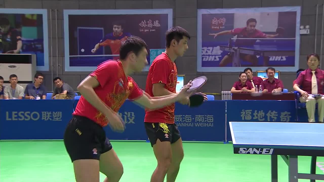 张继科许昕vs崔庆磊方博 20160714 中国乒乓球队奥运热身赛男队