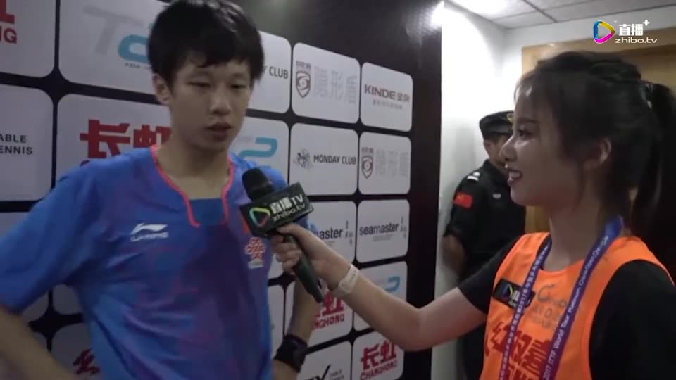 林高远 男单资格赛第二场 赛后采访