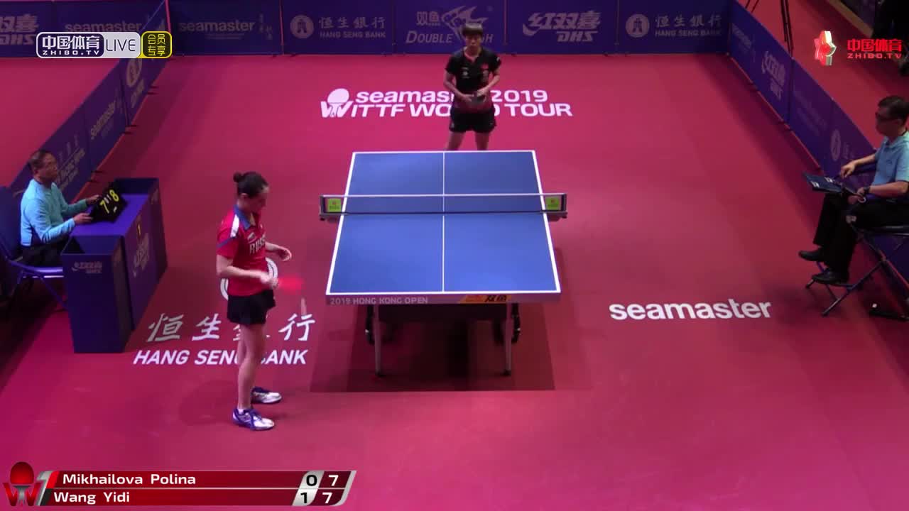 王艺迪 CHN vs 米哈伊洛娃 RUS 2019香港公开赛女单资格赛第三轮
