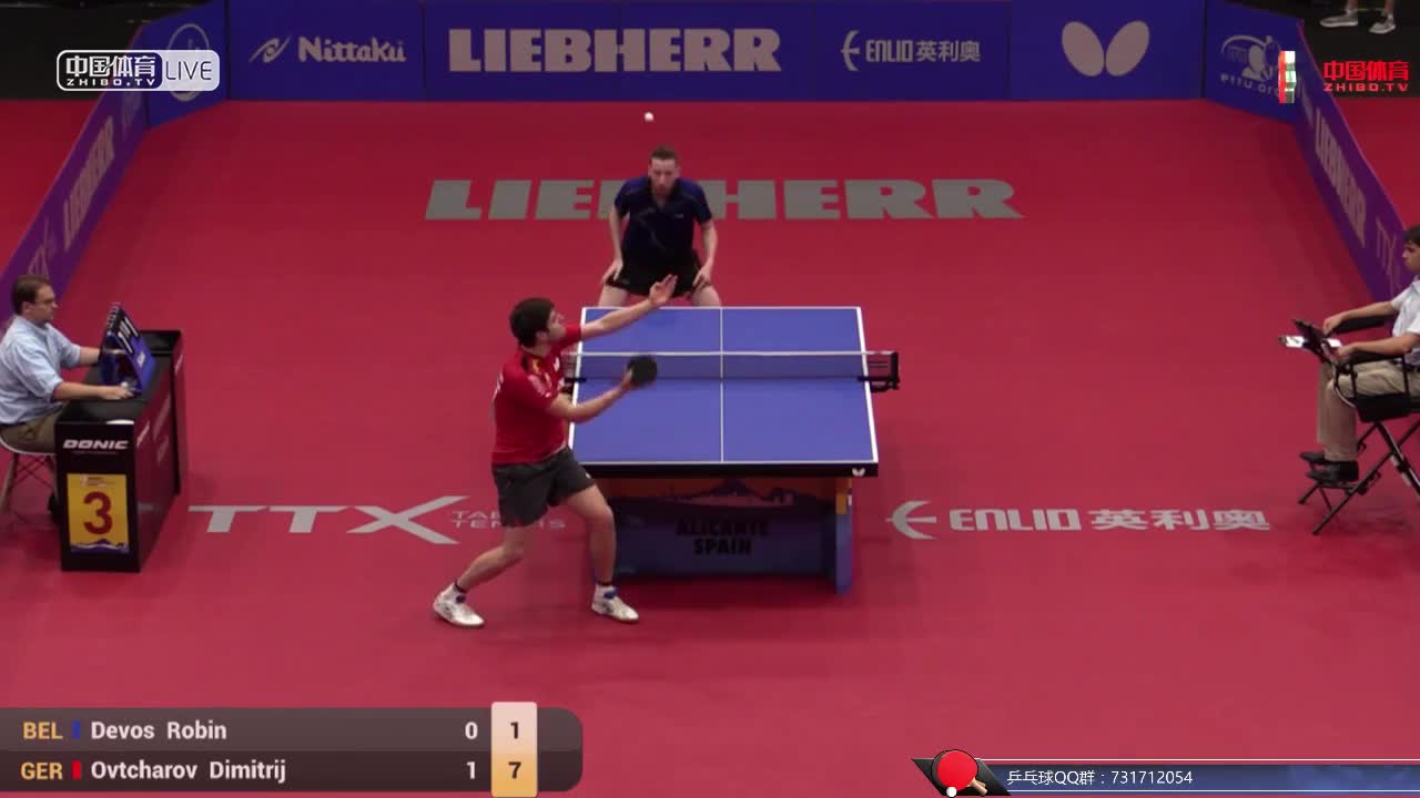 德弗斯 BEL vs 奥恰洛夫 GER 欧洲乒乓球锦标赛男单正赛第一轮