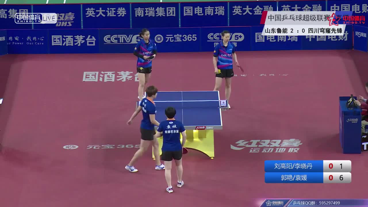 刘高阳/李晓丹vs郭艳/袁媛