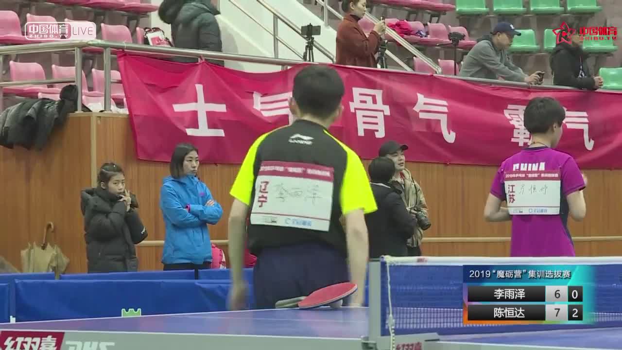 中国青少年乒乓球赛下午场 2019215