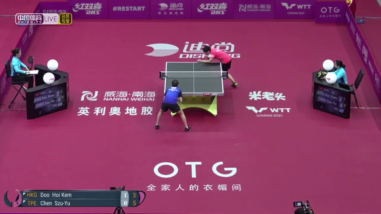 杜凯琹  VS  陈思羽 2020女子世界杯1/8决赛
