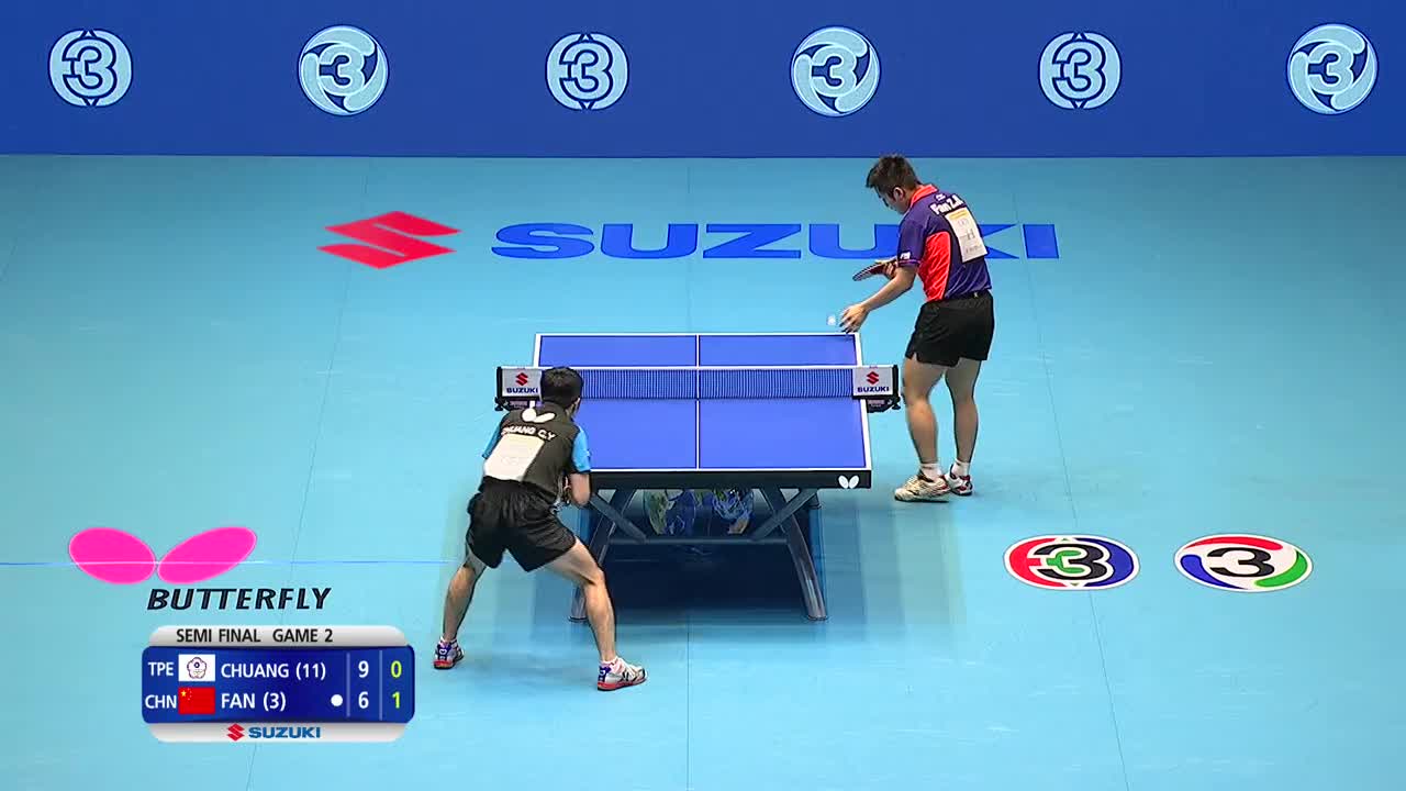 庄智渊VS樊振东 20151003 乒乓球亚锦赛 男单半决赛