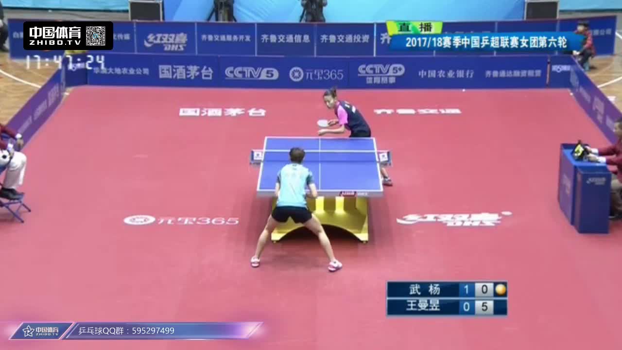 乒超：武杨 VS 王曼昱