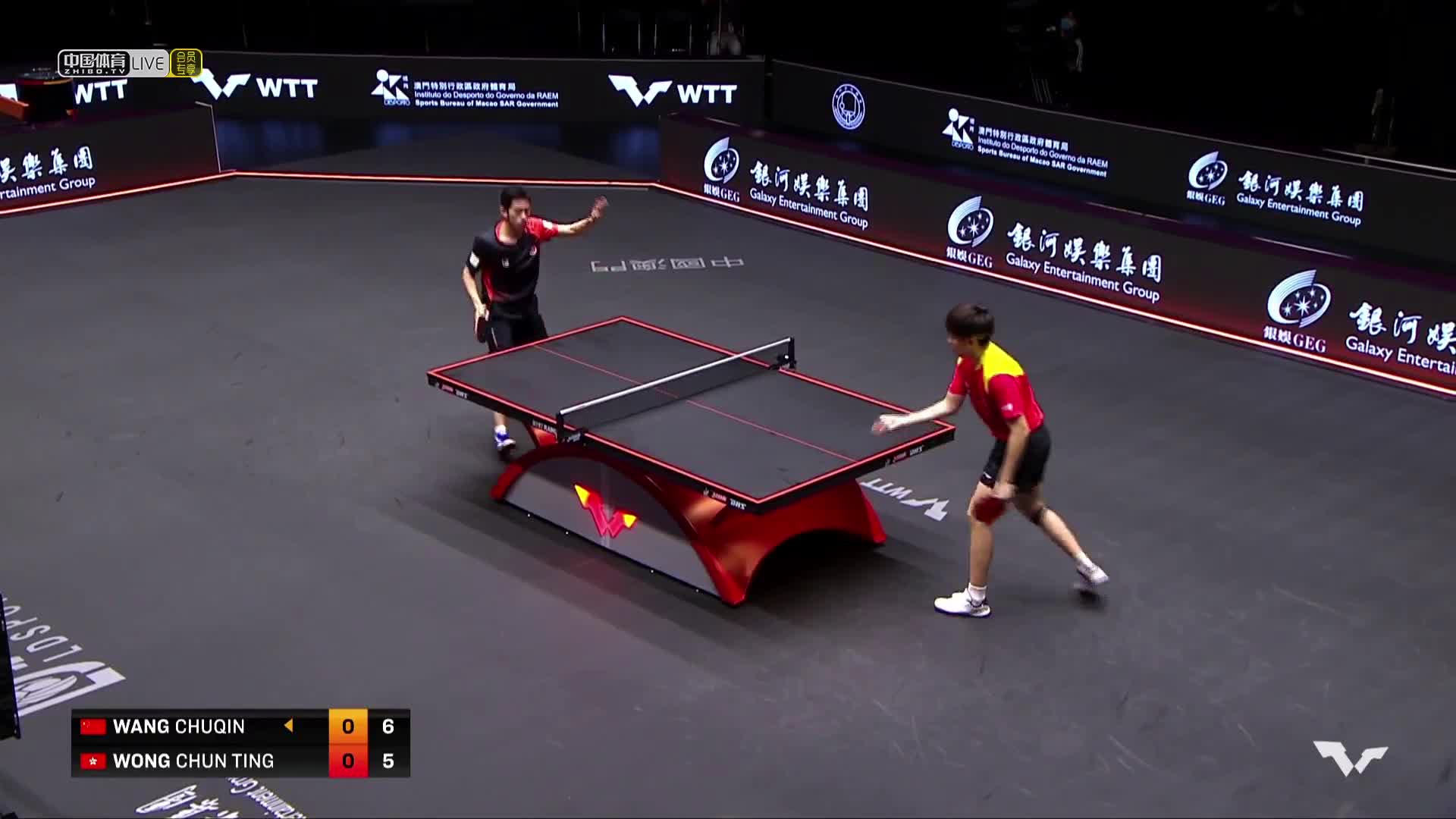 王楚钦 vs 黄镇廷 WTT澳门国际乒乓球赛男单第二轮