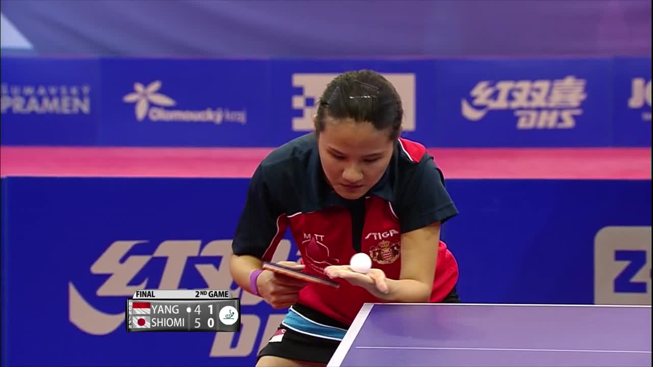 塩见真希vs杨晓欣 20160904 国际乒联巡回赛捷克站女单决赛