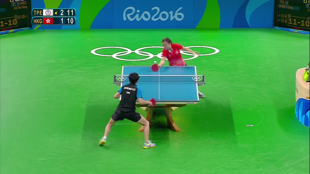 里约奥运会乒乓球女团R1 中国台北vs香港