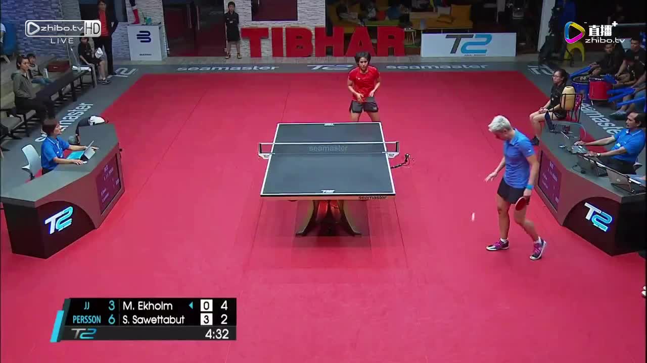 T2亚太乒乓球联赛江嘉良战队vs佩尔森战队