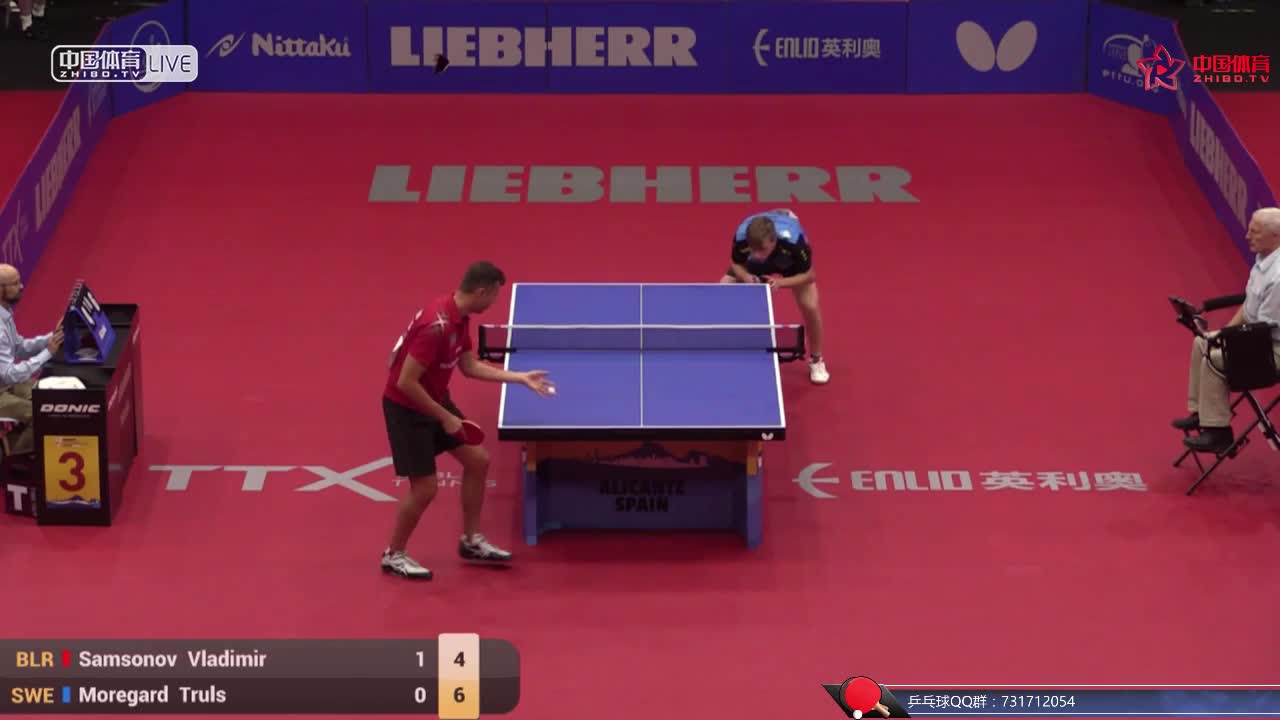 萨姆索诺夫 BLR vs 莫雷加德 SWE 欧洲乒乓球锦标赛男单1/16决赛
