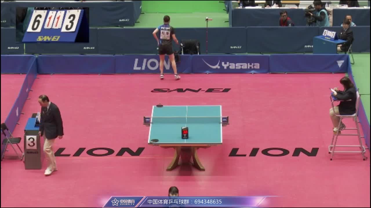 松泽茉里奈vs长崎美柚  日本狮王杯12强战