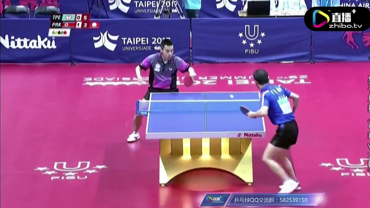 2017世大运乒乓球男单决赛