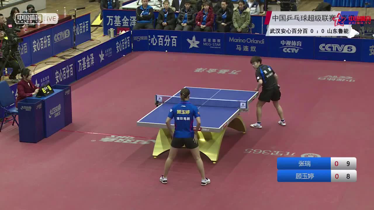 乒超：张瑞 VS 顾玉婷