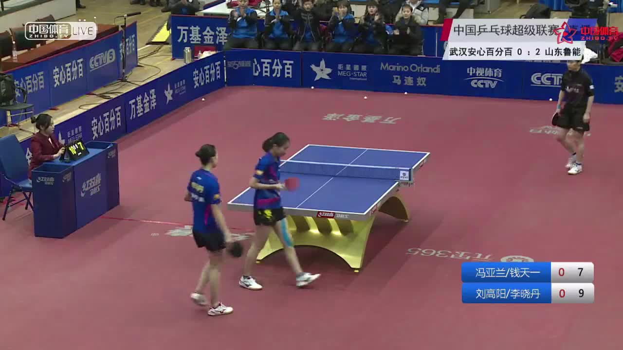 乒超：冯亚兰/钱天一 VS 刘高阳/李晓丹