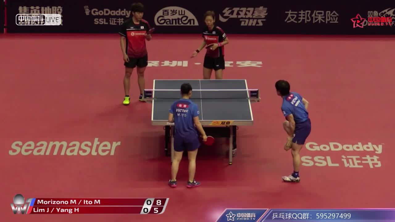 林钟勋/梁夏银 KOR vs 森园政崇/伊藤美诚 JPN 中国公开赛 混双半决赛