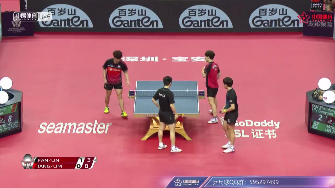 樊振东/林高远 CHN vs 张宇镇/林钟勋 KOR 2018中国公开赛男双半决赛