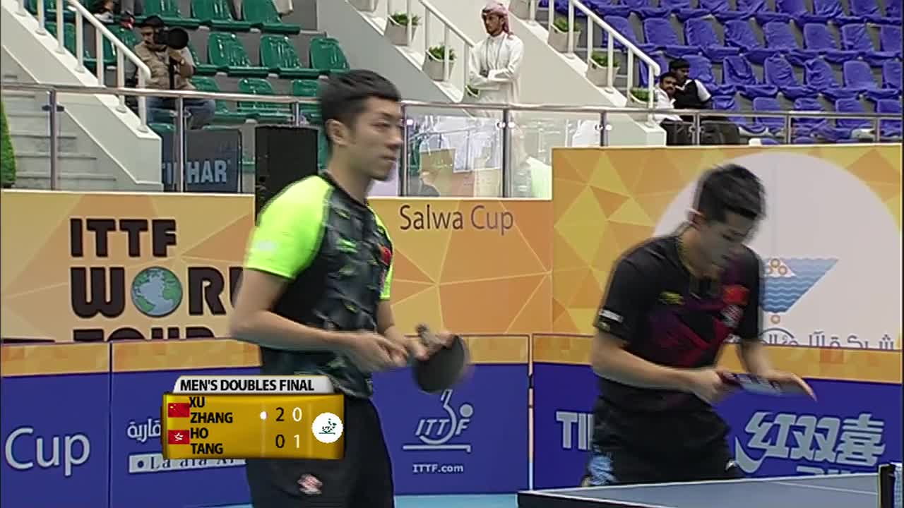 江宏杰 黄盛圣 vs 许昕 张继科 20160320 国际乒联巡回赛科威特站男双决赛