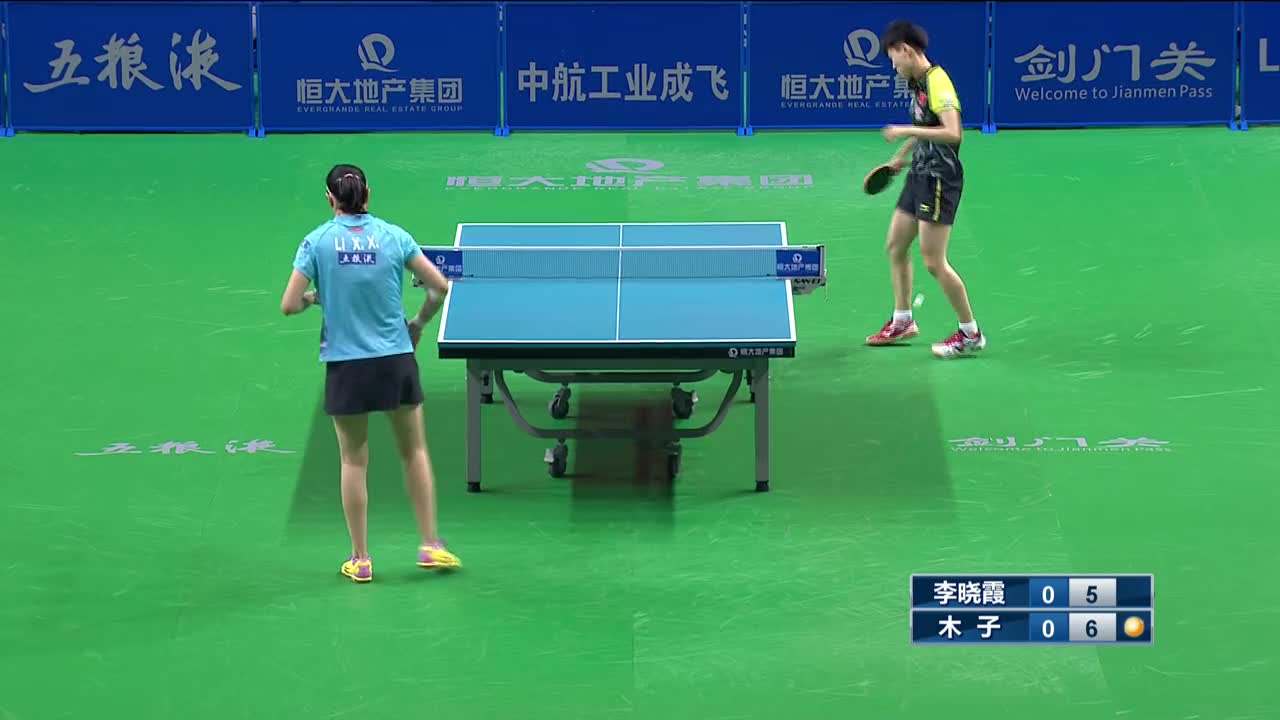 李晓霞vs木子 20160714 中国乒乓球队奥运热身赛女子团体
